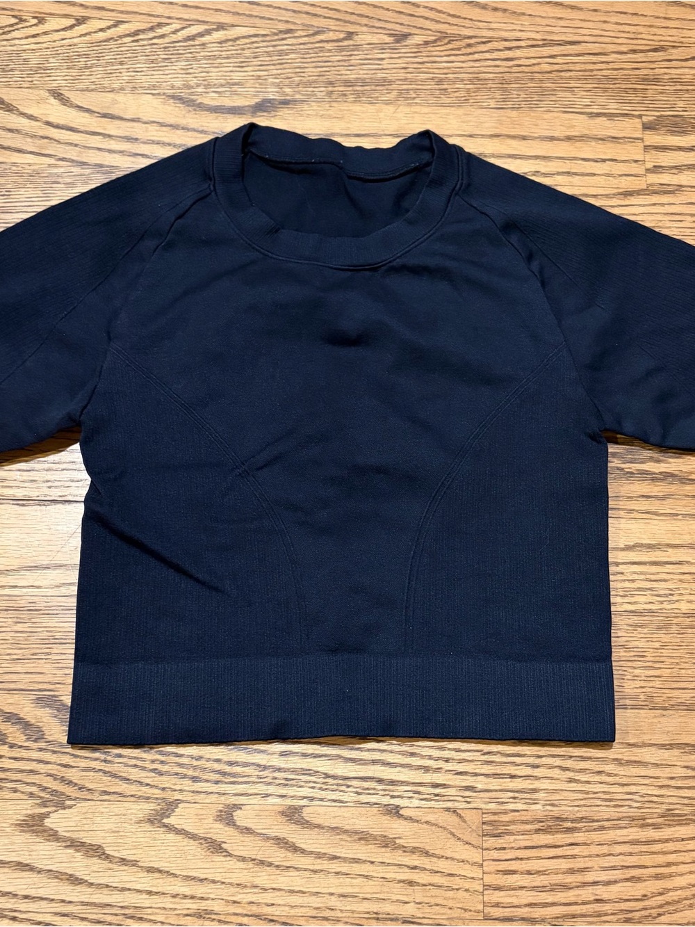 Alala Barre Seamless Cropped Tee Black